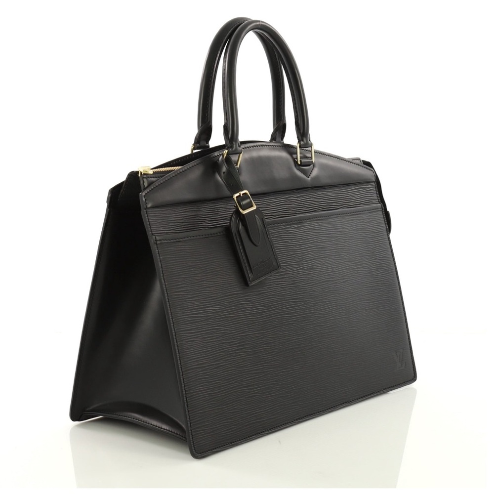 Louis Vuitton Riviera Epi Leather Black Top Handle Bag LV Vintage - Picture 2 of 12